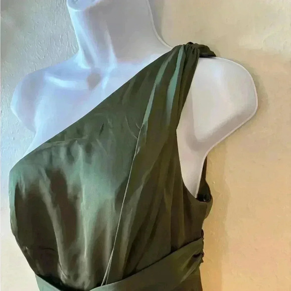 Dessy Collection One-Shoulder‎ Satin Gown - Picture 5 of 9